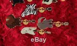 12 Hard Rock Cafe Pins Animal Head Guitar Ensemble Complet En Ligne Panda Zèbre Lion