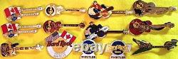 13 Hard Rock Cafe Whistler Canada 1990s Pin Lot Guitares Vacances Hrc Logo & More