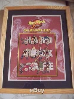 2001 Hard Rock Cafe Série 12 Musician Set Encadré 30 Ans Atlanta La Plupart