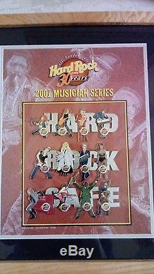 2001 Hard Rock Cafe Série 12 Musician Set Encadré 30 Ans Atlanta La Plupart