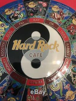2001 Set Hard Rock Cafe 13 Zodiac Pin Rat Pig Yin Yang Centre 5000 Le Rare