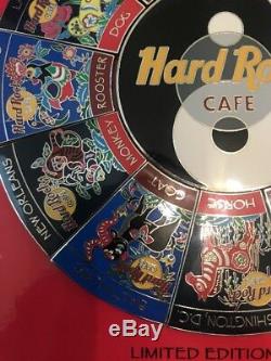 2001 Set Hard Rock Cafe 13 Zodiac Pin Rat Pig Yin Yang Centre 5000 Le Rare