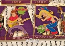 2002 Hard Rock Cafe Jakarta 10th Anniversary Une Décennie De Musique (10) Épingle Le Set