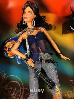 2005 Hard Rock Cafe Barbie Doll #3 Jeans With Blue Guitar + Collector Pin Onf