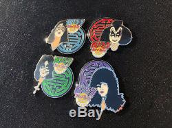 2005 Hard Rock Cafe Japan Kiss Pin Set Complet De 4