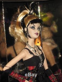 2008 Hard Rock Cafe Gothic Barbie Poupée / Hrc Collector Pin Gold Label L9663 Nrfb