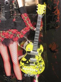 2008 Hard Rock Cafe Gothique Barbie Poupée / Hrc Collector Pin Gold Label L9663 Nrfb
