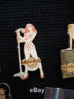2009 Hard Rock Cafe Boston Sexy Pin Up Girls Collection Complète Rare Le Pins