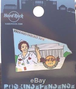 2016 Hard Rock Cafe Washington DC Rockindependence Rita / Monuments (7) Pin Set