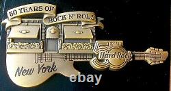 2021 Hard Rock Cafe New York 3d 50th Jubiläum 50 Jahre Jumbo Gitarre Le 50 Pin