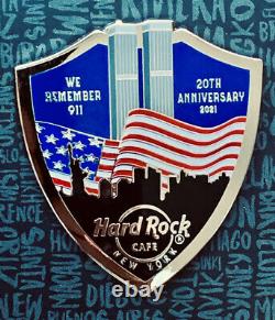 2021 Hard Rock Cafe New York 9/11 World Trade Center 20e Anniversaire Le Pin