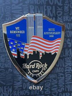 2021 Hard Rock Cafe New York 9/11 World Trade Center 20e Anniversaire Le Pin