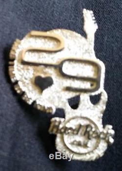 29ème Année Hard Rock Cafe Staff Silver Sterling Pin 29 Guitare Heart Beat # 45388