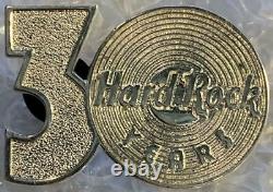 30e Année Hard Rock Cafe Staff Argent Sterling Pin 30 3 & Vinyl Record #45389