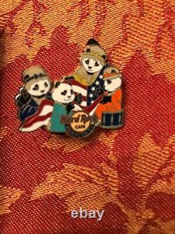 6 Hard Rock Cafe Washington DC Pins Tous Les Pandas Patriotiques / Powith150 Visites Vhtf
