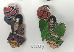 Bande Kiss Hard Rock Café Pin Badge 4pc Set Dynasty Pin 9-2 Japon 2005 Le 750