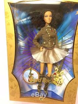Barbie Doll 2007 Hard Rock Cafe-afro-américain-guitare Pin-or Label-new Nrfb