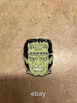 Broche émaillée rare Frankenstein Halloween du Hard Rock Cafe de 2002 à charnière Hd Birmingham