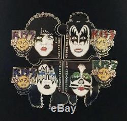 Café Hard Rock Universal City Walk 5ème Anniversaire Kiss Set De Badges Kiss Pin Nouveau