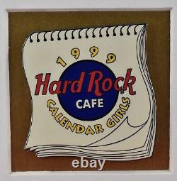 Édition limitée 1999 Épinglettes à revers encadrées du Hard Rock Cafe Calendrier Girls 123/1999
