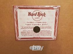 Épingles de revers encadrées de l'édition limitée des filles du calendrier Hard Rock Cafe 1999 729/1999