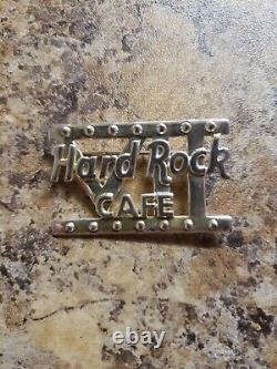 Épingles du personnel en argent sterling du Hard Rock Cafe - Ensemble d'anniversaire des années 1 à 10