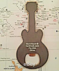 Fidji Hard Rock Café Hrc Guitar Frigo Metal City Magnet Bouteille Rare Ouvre