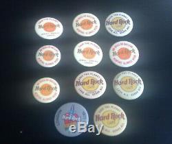 Grande Collection De Hard Rock Cafe Insignes / Pins Avec Le Menu Londres