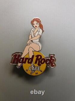 Hard Rock Cafe 2002 Fille De Rock Gor 1 Serveuse Uniforme Blanc Rome
