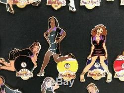 Hard Rock Cafe 2005 En Ligne Sexy Girl Collection Complète De Balles De Piscine 16 Pins