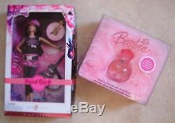 Hard Rock Cafe 2006 Barbie Hrc Pin + Barbie Parfum Et Boa De Plumes Nouvelles Dans Les Boîtes