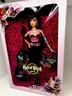 Hard Rock Cafe 2009 Gold Label Poupée Barbie Avec Collector Pin 50e Anniversaire