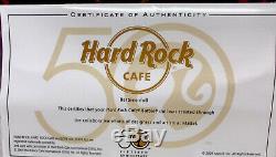 Hard Rock Cafe 2009 Gold Label Poupée Barbie Avec Collector Pin 50e Anniversaire