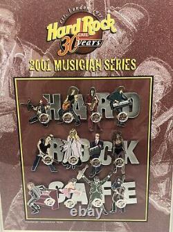 Hard Rock Cafe 30 Ans 2001 Musician Series Salt Lake 12 Pin Set/ Cadre En Bois