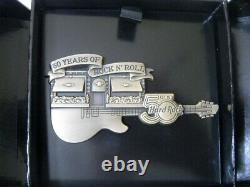 Hard Rock Cafe 50th Anniversary 1971 2021 Jumbo Guitar Pin New In Box