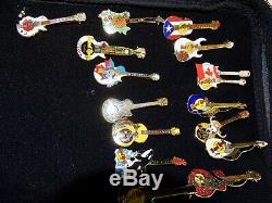 Hard Rock Cafe 95 Pins / Boutons Collection + Hrc Hollywood Sac Collector
