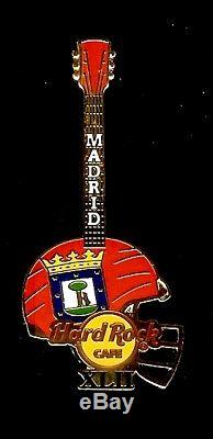 Hard Rock Cafe American Football Guitar XLII 2008. Europe Set De 15 Pins Rare