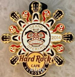 Hard Rock Cafe Anchorage 2014 Grand Ouverture Go Pin Têtes De Guitare Face Hrc #78305