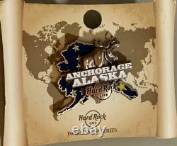 Hard Rock Cafe Anchorage 2017 Série 3d World Map Pin Nouveauté Sur La Carte Le 100 #95295