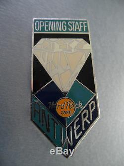 Hard Rock Cafe Anvers 1995 Ouverture Officielle Diamant Membre Du Personnel Pin # 12067