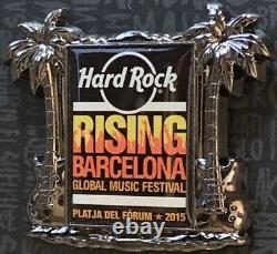 Hard Rock Cafe Barcelona 2015 Global Music Fest Rising Barcelona Staff Pin 85050