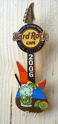 Hard Rock Cafe Belo Horizonte Grande Ouverture Party Broche Guitare Rare