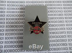 Hard Rock Cafe Bristol Bar 2004 Grand Opening Black Training Star Staff Pin