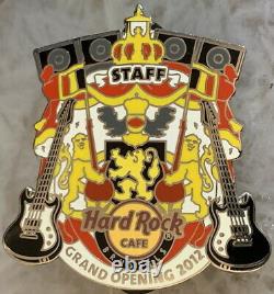 Hard Rock Cafe Bruxelles 2012 Grande Ouverture Personnel Gold Pin Le 150 Hrc #68598