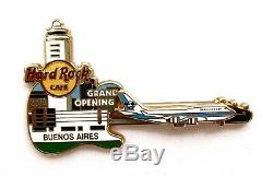 Hard Rock Cafe Buenos Aires Aeroparque Grande Ouverture Avion Slider Guitar Pin