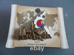 Hard Rock Cafe Busan Corée World Map Country Shape Flag Pin (closed Cafe)