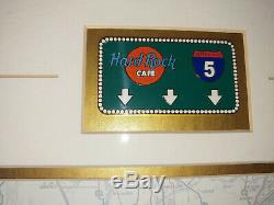 Hard Rock Cafe Californie 1999 Interstate 5 (i-5) Ensemble Complet De 7 Guitare Pins