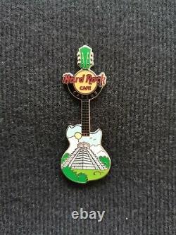 Hard Rock Cafe Cancun Pyramid Chichen Itza Guitar Pin