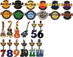 Hard Rock Cafe Club Des Collectionneurs De Broches Hrcpcc 12 Logo Des Membres + 12 Broches De La Guitare Pour Membres