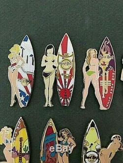 Hard Rock Cafe Crh 2004 Surfer Girls Complete Set 21 Pins Le 500 __gvirt_np_nn_nnps<__ Fass